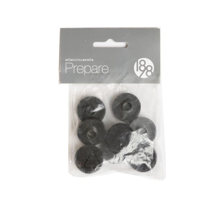 프리페어 플로어 프로텍터 - Black, 26mm plastic felt tube rivet, 8 pcs - 1898