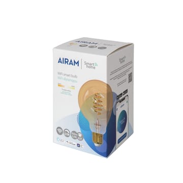 아이람 스마트홈 필라멘트 LED-글로브 전구 - Amber, 95mm, spiral e27, 6w - Airam | 아이람