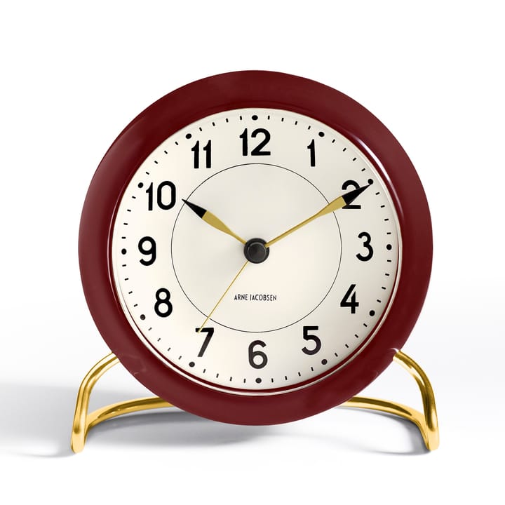 AJ 스테��이션 아르네야콥센 탁상 시계 버건디 - burgundy - Arne Jacobsen | 아르네야콥센 시계