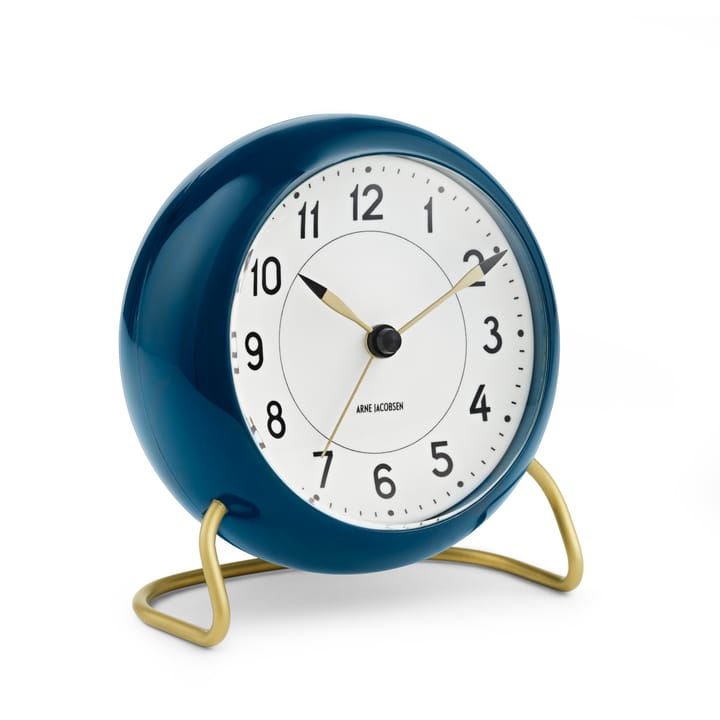 아르네야콥센 스테이션 탁상 시계 petrol blue - petrol blue - Arne Jacobsen | 아르네야콥센 시계