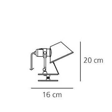 톨로메오 핀자 마이크로 벽 조명 - aluminium, led - Artemide | 아르떼미데