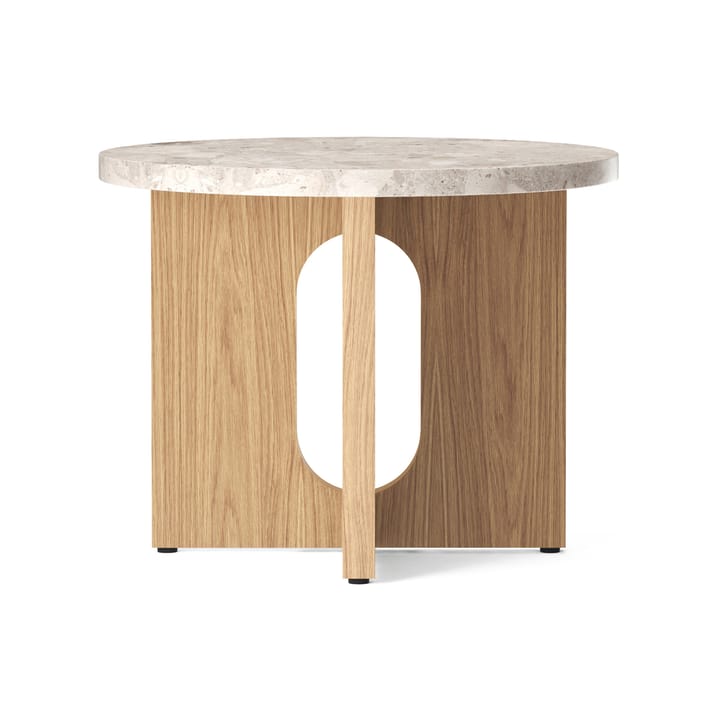 안드로자인 사이드 테이블 Ø50 cm 오크 베이스 - Kunis Breccia table top - Audo Copenhagen | 오도 코펜하겐
