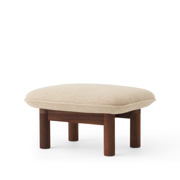 브라실리아 풋스툴 - Bouclé 02 beige-walnut legs - Audo Copenhagen | 오도 코펜하겐