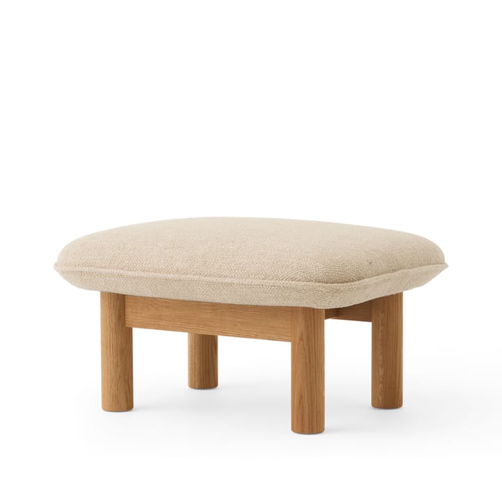 브라실리아 풋스툴, Fabric bouclé 02 beige, oak legs Audo Copenhagen | 오도 코펜하겐