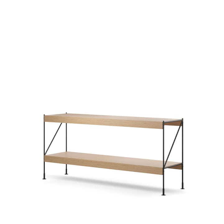 Zet 선반 시스템, Natural oak, 1x2, black steel base Audo Copenhagen | 오도 코펜하겐