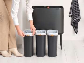 보 터치 빈 11x3 리터 - Confident grey - Brabantia | 브라반티아