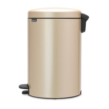 뉴 아이콘 페달 빈 휴지통 20 리터 - Metallic Gold - Brabantia | 브라반티아