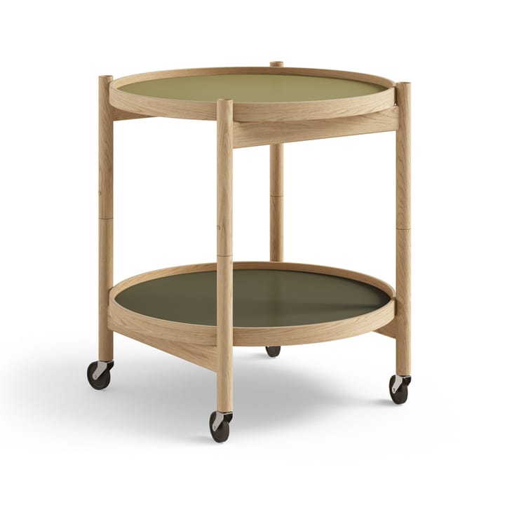 볼링 트레이 테이블 모델 50 - Leaf, oiled oak stand - Brdr. Krüger | 브라더 크루거