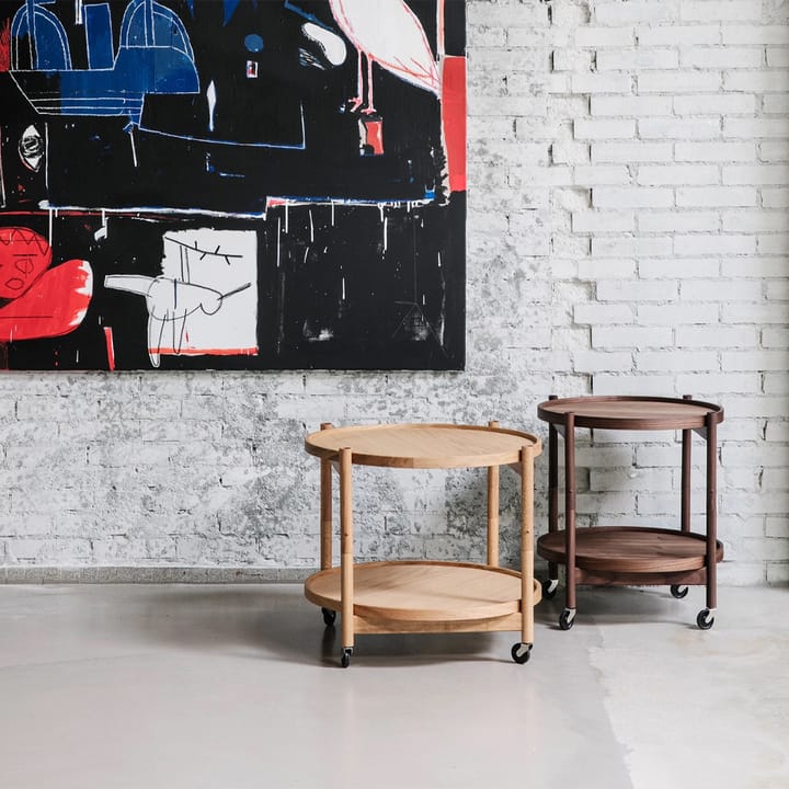 볼링 트레이 테이블 모델 60 - Clay, oiled oak stand - Brdr. Krüger | 브라더 크루거