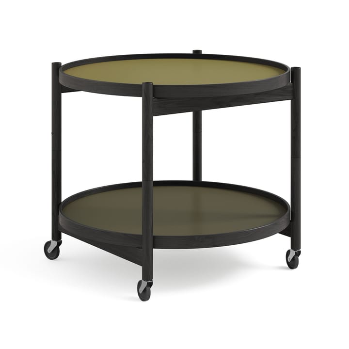 볼링 트레이 테이블 모델 60 - Leaf, black lacquered oak stand - Brdr. Krüger | 브라더 크루거