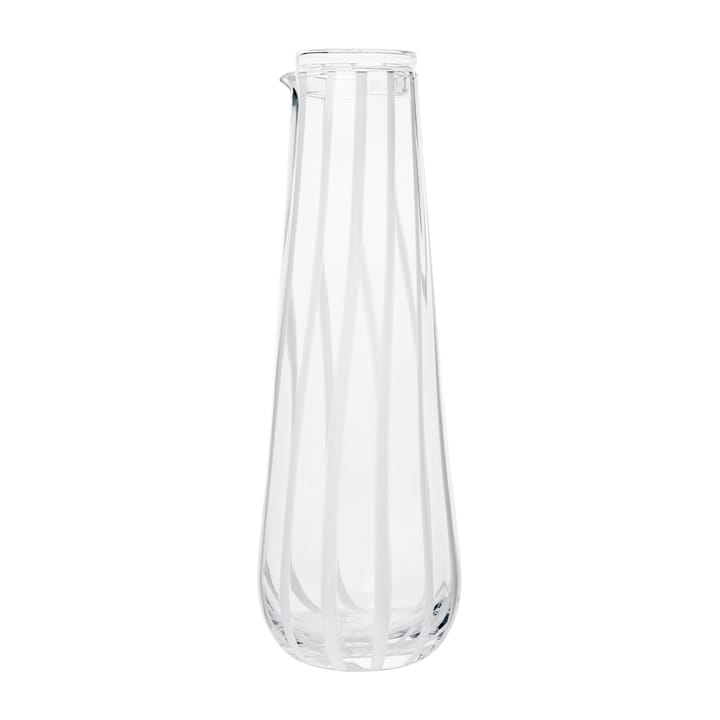 스트라이프 카라페 & 덮개 0.8 l - Clear-white stripes - Broste Copenhagen | 브로스테코펜하겐