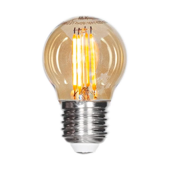 필라멘트 LED 글로브 전구 E27 4W 밝기 조절 지원 - Amber Ø4.5 cm - By Rydéns | 바이뤼덴스