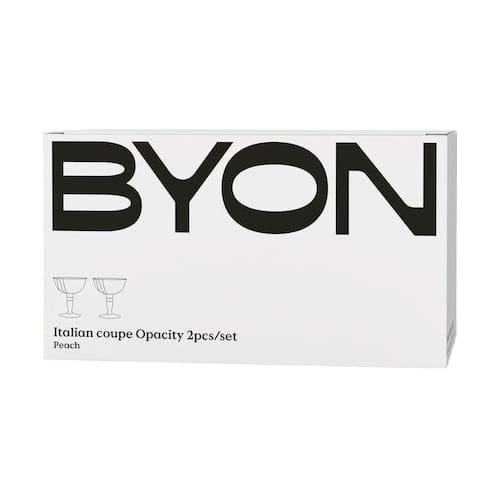 오파시티 이탈리안 샴페인 쿠페 15 cl 2개 세트, Peach Byon | 바이온