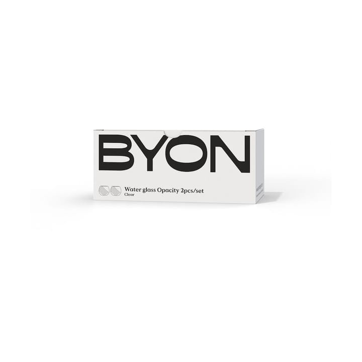 Opacity 워터 글래스 22 cl 2개 세트 - Clear - Byon | 바이온