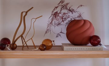 Gry Marble 크리스마스 바우블 Ø8 cm 4개 세트 - Deep red - Cooee Design | 쿠이디자인