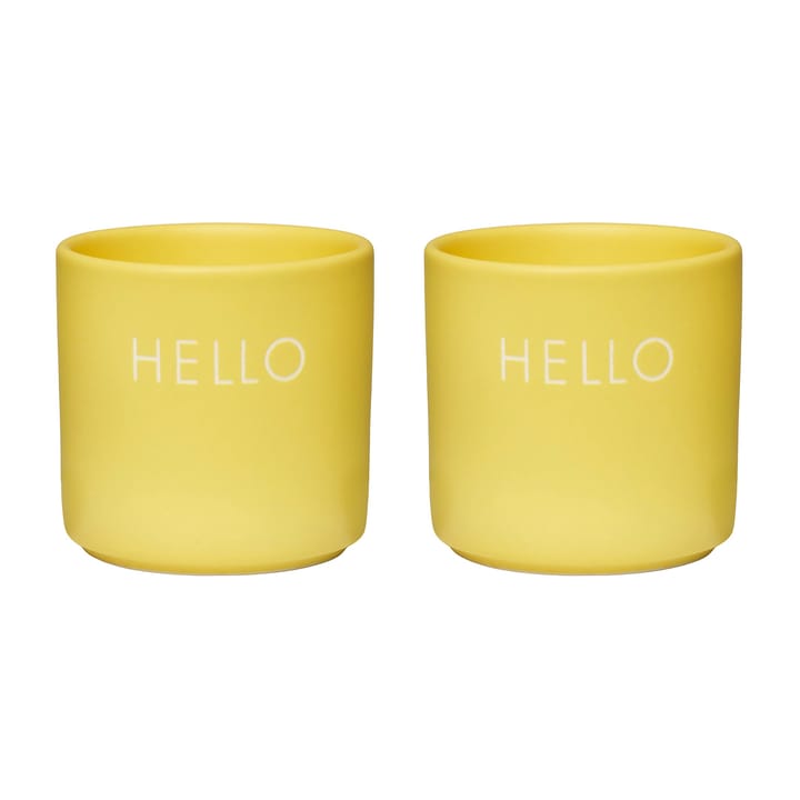 디자인레터스 에그 컵 2개 세트 - Hello-yellow - Design Letters | 디자인레터스