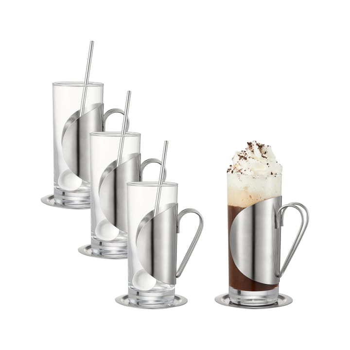 Darry 아이리쉬 커피 세트 12 피스 - Glass-stainless steel - Dorre | 도레