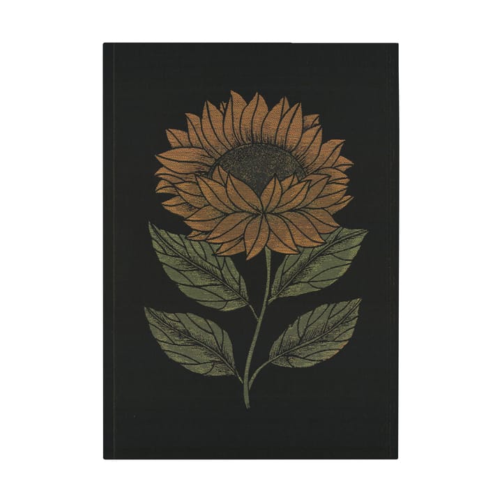 헬리아 주방 타월 48x70 cm - Black-yellow - Ekelund Linneväveri | 에켈룬드 린네바베리