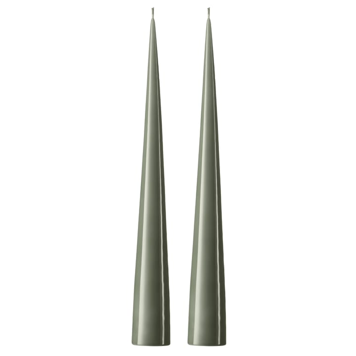 ester & erik 캔들 37 cm 2개 세트 래커드 - military green 70-0 - Ester & erik | 에스터 & 에릭