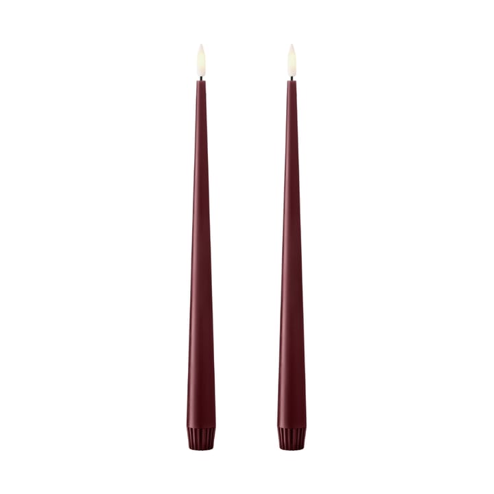 ester & erik 테이퍼 캔들 LED 30 cm 2개 세트 - 44/2 Deep Wine - Ester & erik | 에스터 & 에릭