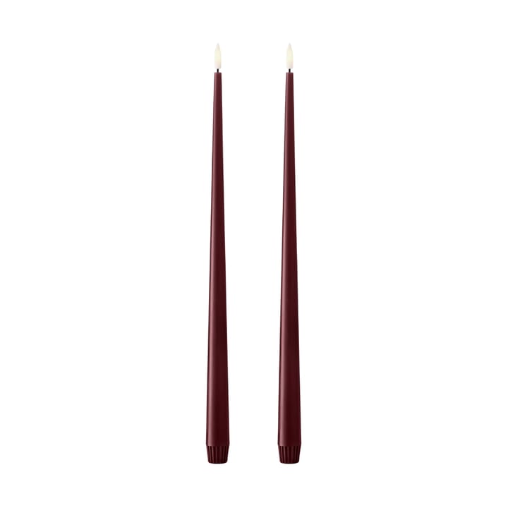 ester & erik 테이퍼 캔들 LED 40 cm 2개 세트, 44/2 Deep Wine ester & erik | 에스터 & 에릭