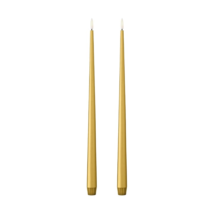 ester & erik 테이퍼 캔들 LED 40 cm 2개 세트 - 90 Gold Metallic - Ester & erik | 에스터 & 에릭