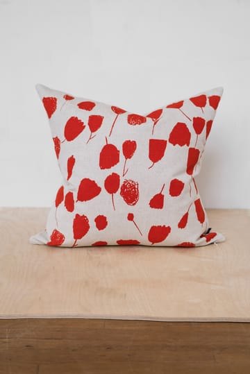 부케 쿠션 커버 48x48cm - Nature-poppy red - Fine Little Day | 파인리틀데이