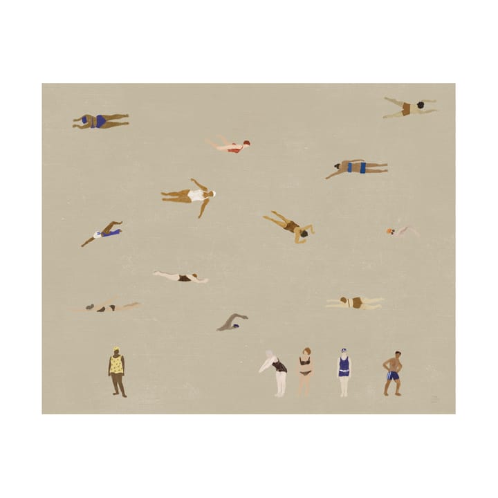 Swimmers 포스터 - Beige, 40x50 cm - Fine Little Day | 파인리틀데이