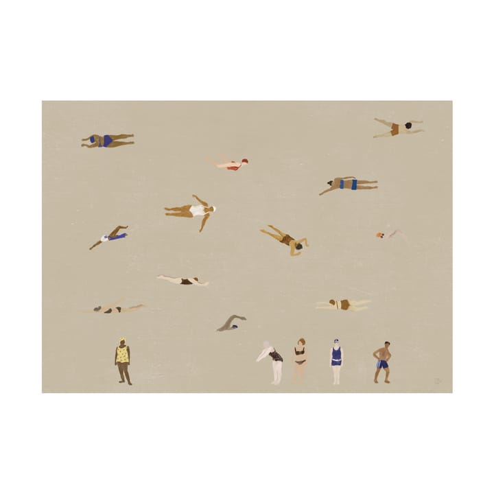 Swimmers 포스터 - Beige, 50x70 cm - Fine Little Day | 파인리틀데이