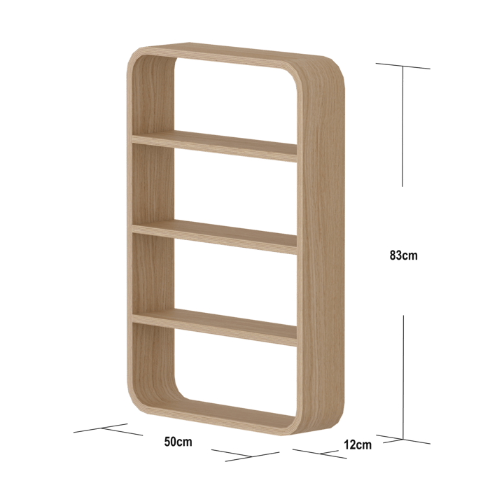 노바 벽 선반 50x83 cm, Oak veneer FLEXA | 플렉사