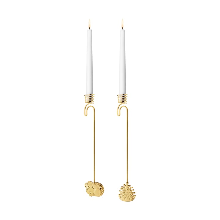 2023 캔들 스틱 행잉 2개 세트, Gold-plated Georg Jensen | 조지젠슨