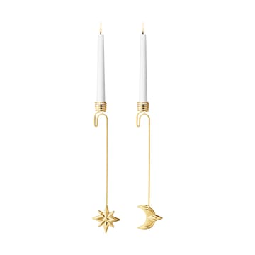 2024 캔들 홀더 문 & 스타 - Gold-plated - Georg Jensen | 조지젠슨