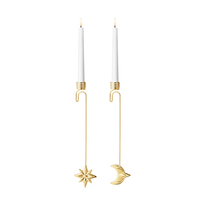 2024 캔들 홀더 문 & 스타 - Gold-plated - Georg Jensen | 조지젠슨