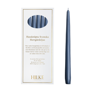 Herrgårdsljus 캔들 30 cm 6개 세트 - Blue-grey - Hilke Collection | 힐케 콜렉션