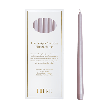 Herrgårdsljus 캔들 30 cm 6개 세트 - Dusty pink pearl - Hilke Collection | 힐케 콜렉션