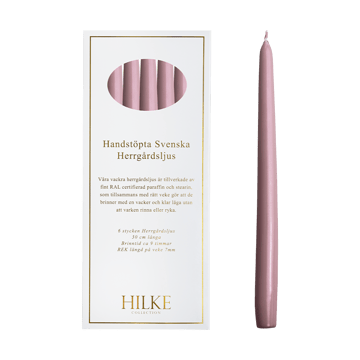 Herrgårdsljus 캔들 30 cm 6개 세트 - Pink metallic - Hilke Collection | 힐케 콜렉션