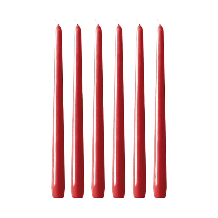 Herrgårdsljus 캔들 30 cm 6개 세트 - Red glossy - Hilke Collection | 힐케 콜렉션