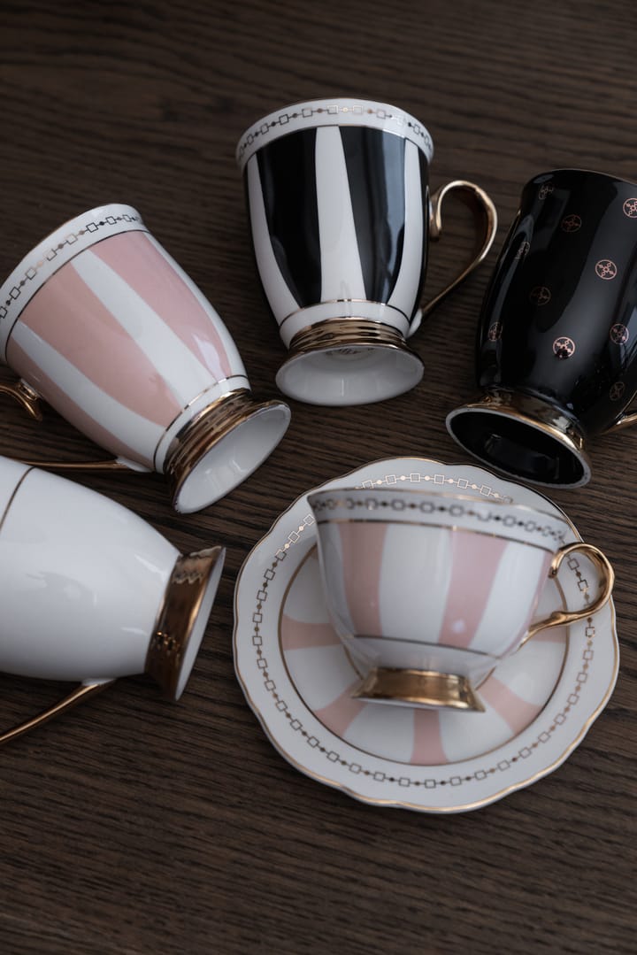 Strisce Rosa 머그 28 cl, Pink-white-gold Hilke Collection | 힐케 콜렉션