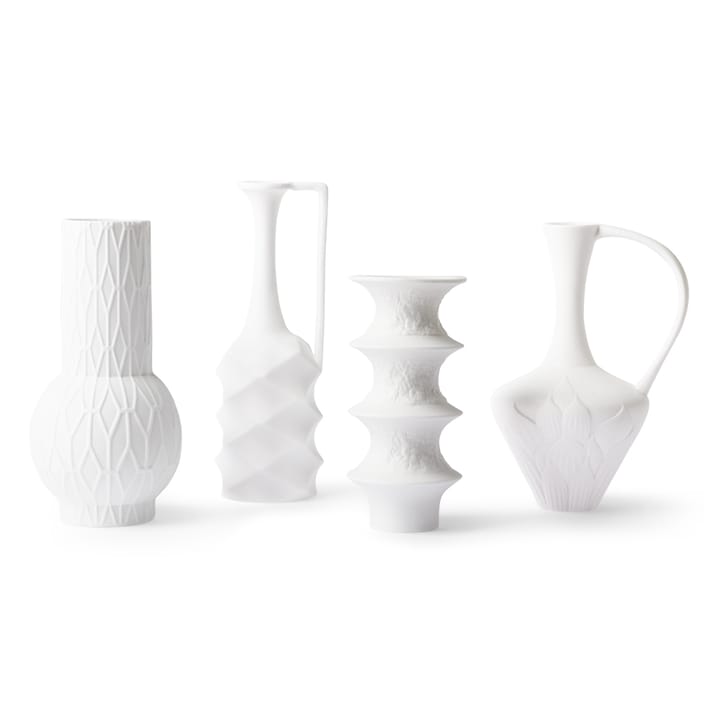 화병 4개 세트 19-25 cm - Matte white - HKliving | 에이치케이리빙