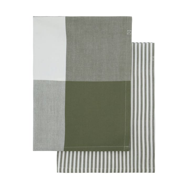 쿡 주방 타월 55x75 cm 2개 세트 - Olive green - House Doctor | 하우스닥터