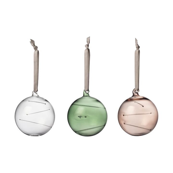 이딸라 Sun ball Ø8 cm 3개 세트 - Clear green linen - Iittala | 이딸라