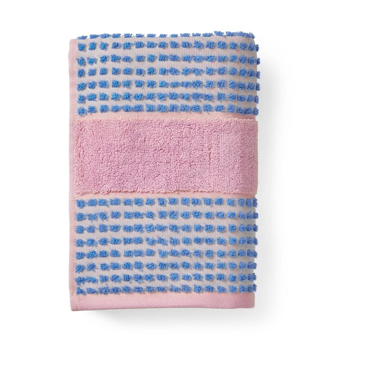 체크 타월 50x100 cm - Soft pink-blue - Juna | 주나