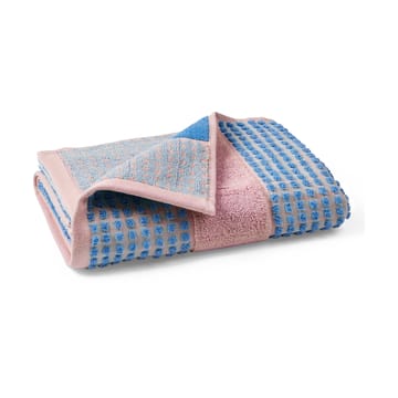 체크 타월 50x100 cm - Soft pink-blue - Juna | 주나