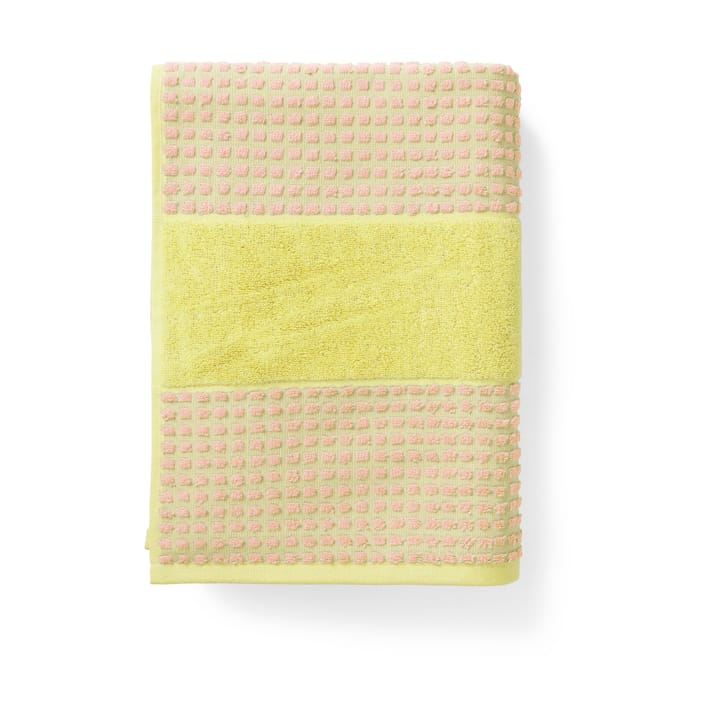 체크 타올 50x100 cm - Yellow-pink - Juna | 주나