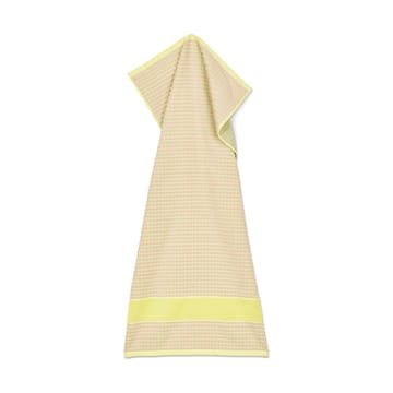 체크 타올 50x100 cm - Yellow-pink - Juna | 주나