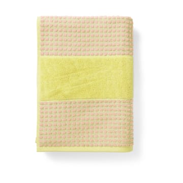 체크 타올 70x140 cm - Yellow-pink - Juna | 주나