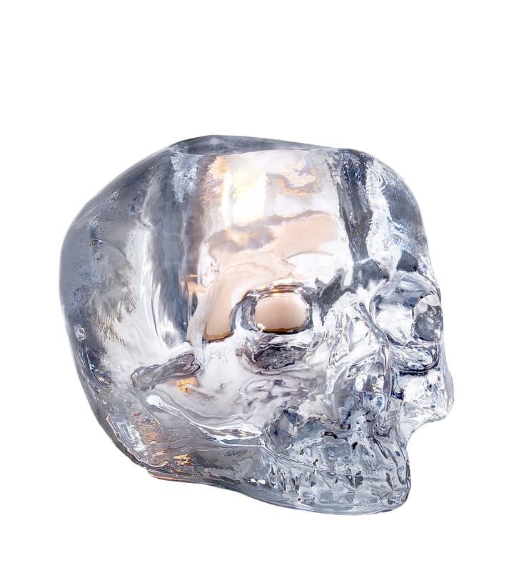 Skull votive 스컬 보티브 8,5 cm - clear glass - Kosta Boda | 코스타보다