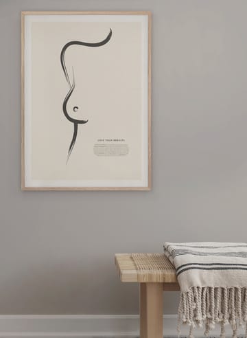 Love your breasts 포스터 - 30x40 cm - Kunskapstavlan®