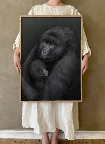 Mountain gorilla 포스터 - 30x40 cm - Kunskapstavlan®