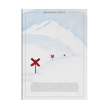 Mountain safety 포스터 - 30x40 cm - Kunskapstavlan®